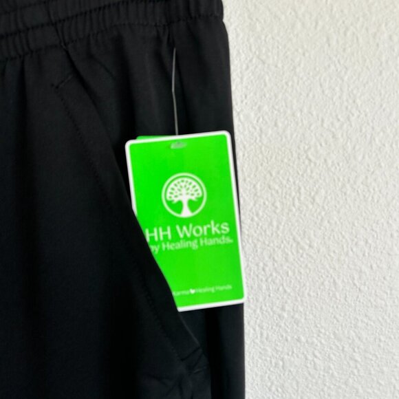 NWT Healing Hands Scrub Pants Black Ryan Straight Leg 9590T Medical - Picture 5 of 9